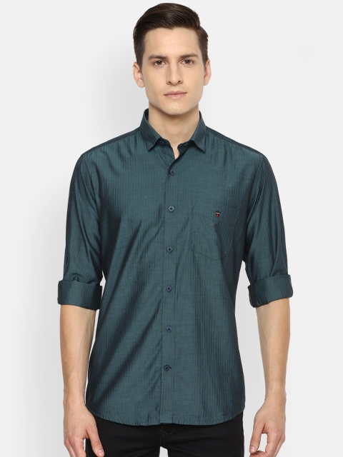 

Louis Philippe Sport Men Green Slim Fit Opaque Pure Cotton Casual Shirt