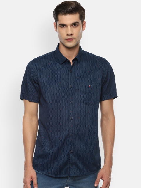 

Louis Philippe Sport Men Navy Blue Slim Fit Opaque Casual Shirt