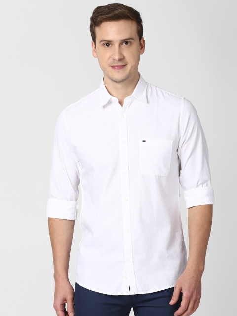 

Peter England Casuals Men White Slim Fit Opaque Casual Shirt