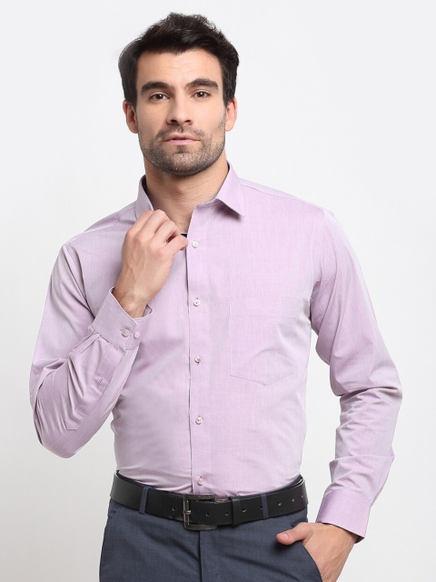 

La Mode Men Purple Slim Fit Opaque Party Shirt