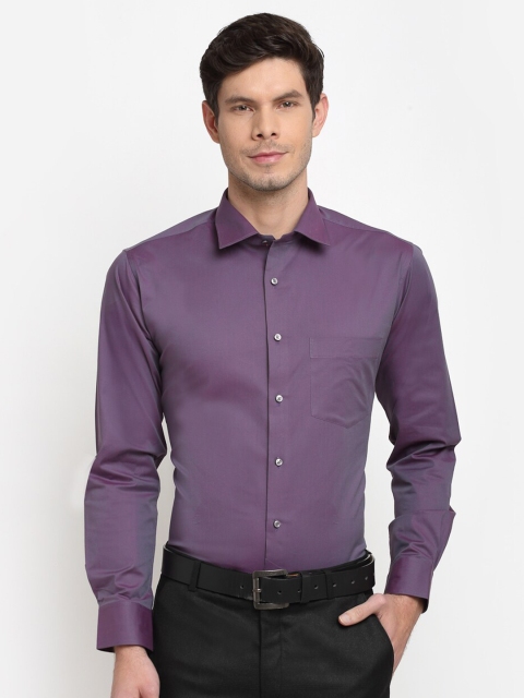 

La Mode Men Purple Slim Fit Opaque Party Shirt