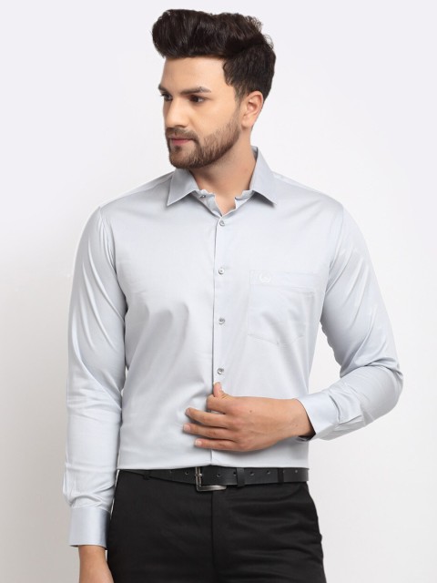 

La Mode Men Blue Slim Fit Opaque Formal Shirt