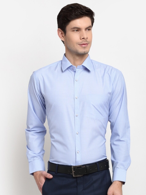 

La Mode Men Blue Slim Fit Opaque Formal Shirt