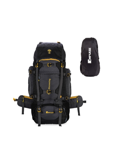 

Impulse Grey & Black Colourblocked Waterproof Rucksack 90 L