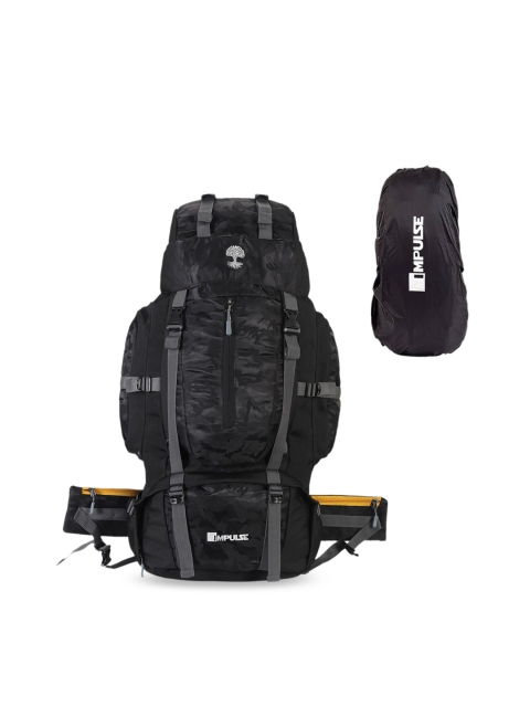 

Impulse Unisex Black Solid Evolve 65 Litres Waterproof Rucksack