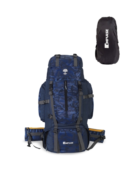 

Impulse Blue Camouflage Printed Waterproof Rucksack 65 L
