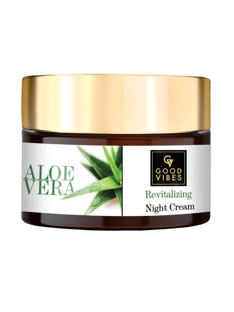 

Good Vibes Aloe Vera Revitalizing Night Cream - 50 g, White