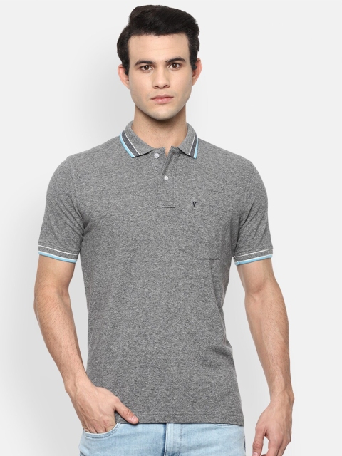

Van Heusen Sport Men Grey Polo Collar Pure Cotton T-shirt