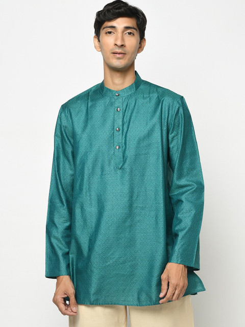 

Fabindia Men Blue Ethnic Motifs Printed Kurta