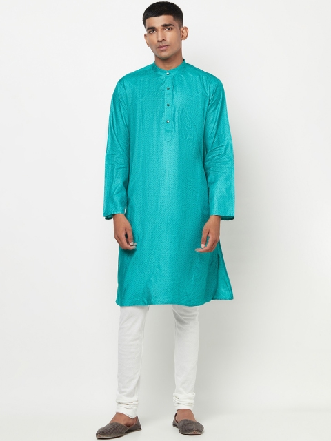

Fabindia Men Blue Kurta