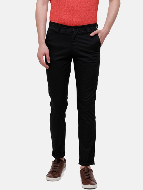

Swiss Club Men Black Slim Fit Trousers