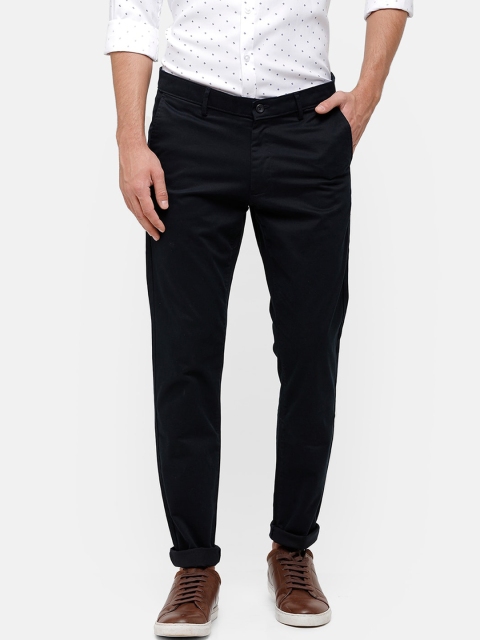 

Swiss Club Men Navy Blue Slim Fit Chinos Trousers