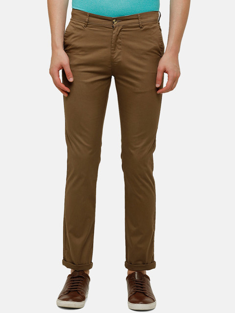 

Swiss Club Men Brown Slim Fit Trousers