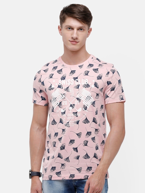 

Swiss Club Men Multicoloured Printed Slim Fit T-shirt, Multi