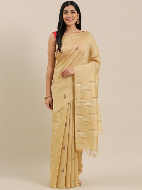 

The Chennai Silks Beige Woven Design Banarasi Saree