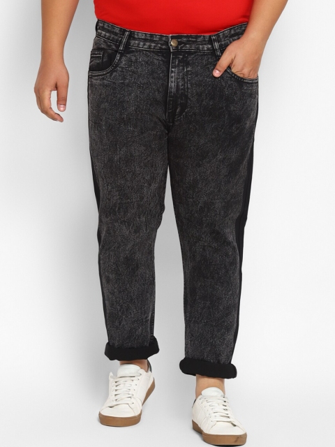 

Urbano Plus Men Black Heavy Fade Stretchable Jeans
