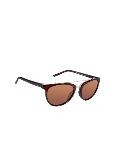 

David Blake Unisex Brown Polarised & UV Protected Round Sunglasses R-RGDB1317-Brown