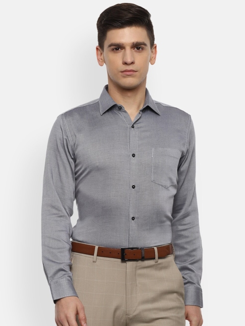 

Van Heusen Men Grey Opaque Formal Shirt