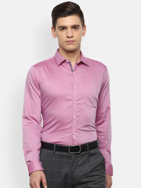 

Van Heusen Men Pink Slim Fit Opaque Formal Shirt