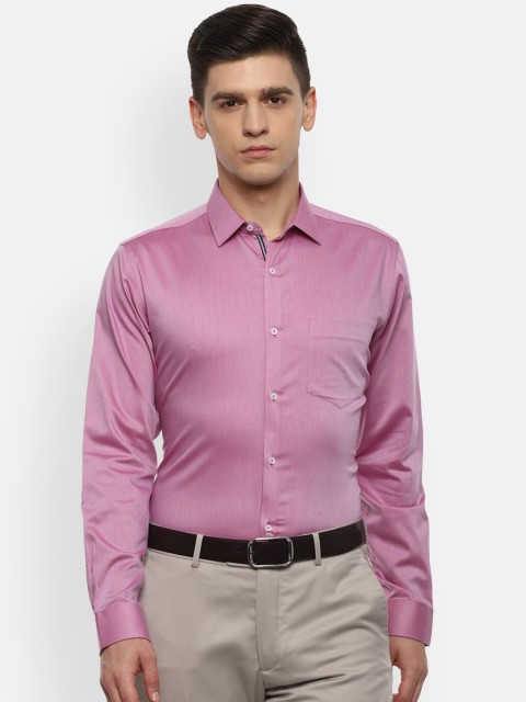 

Van Heusen Men Pink Opaque Formal Shirt
