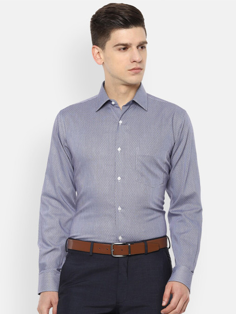 

Van Heusen Men Grey Opaque Formal Shirt