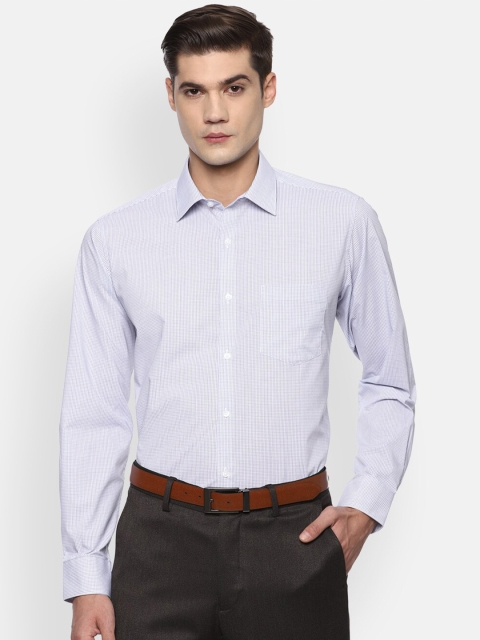 

Van Heusen Men White Micro Checked Formal Shirt