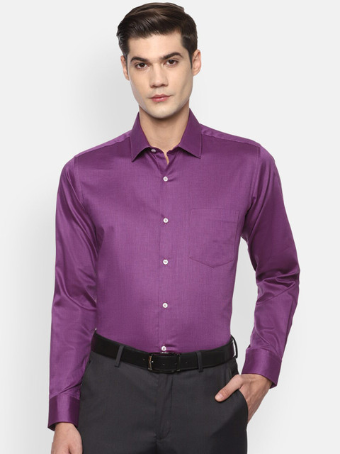 

Van Heusen Men Purple Opaque Formal Shirt