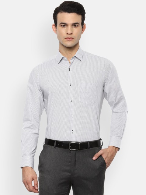 

Van Heusen Men Grey Opaque Printed Formal Shirt