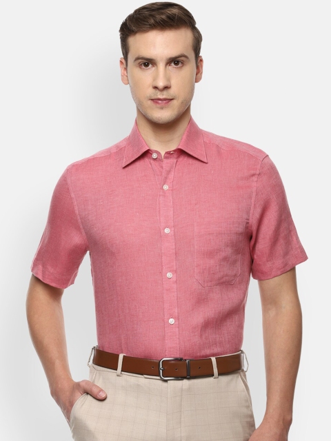 

Louis Philippe Men Pink Opaque Formal Shirt