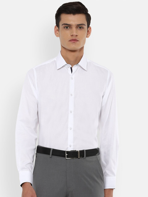 

Louis Philippe Men White Slim Fit Opaque Formal Shirt