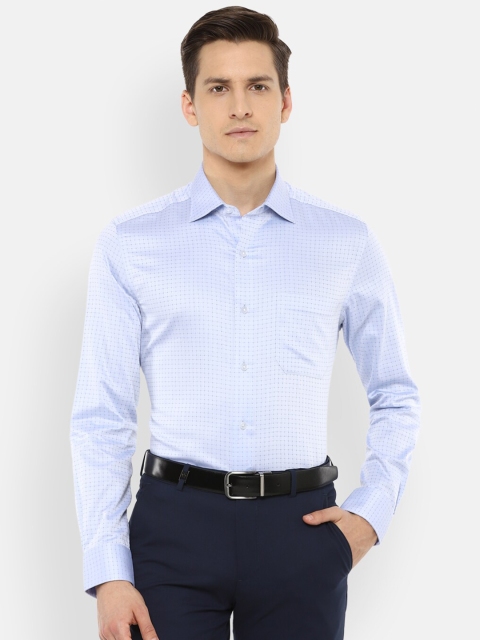 

Louis Philippe Gods & Kings Men Blue Opaque Formal Shirt