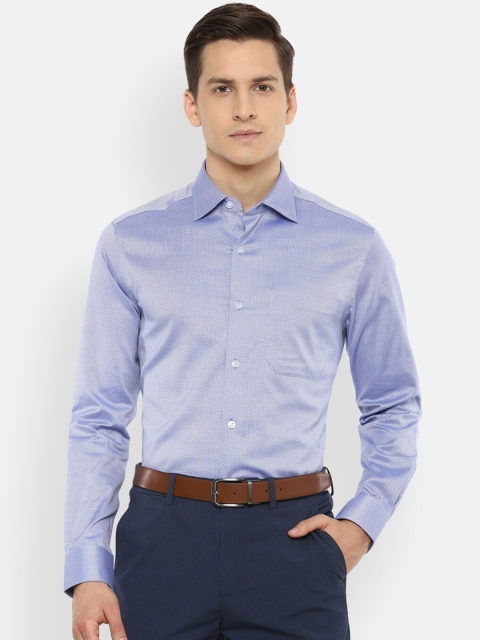 

Louis Philippe Gods & Kings Men Blue Opaque Formal Shirt