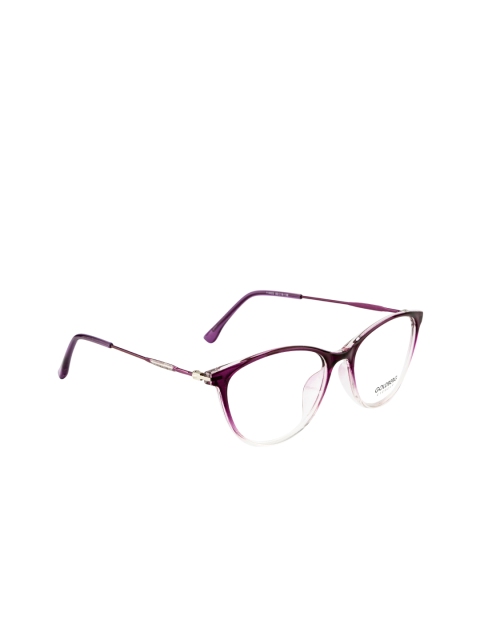 

Gold Berg Women Purple & Gold-Toned Full Rim Cateye Frames - GB-114403_D.PUR-Purple