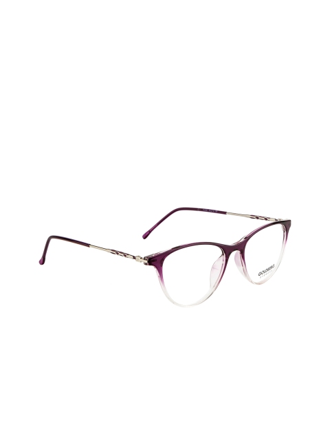 

Gold Berg Women Purple & Gold-Toned Full Rim Cateye Frames - GB-114401_D.PUR-Purple