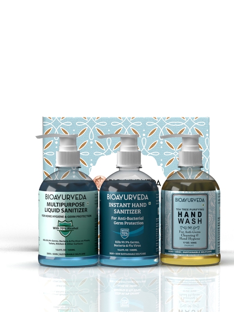 

BIOAYURVEDA 3 Pcs Organic Ultra Hygiene Gift Set, Blue