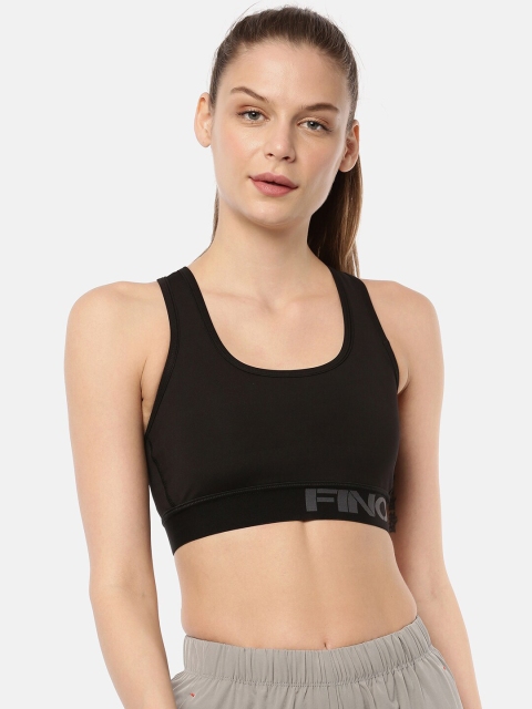

FINO Black Workout Bra Heavily Padded