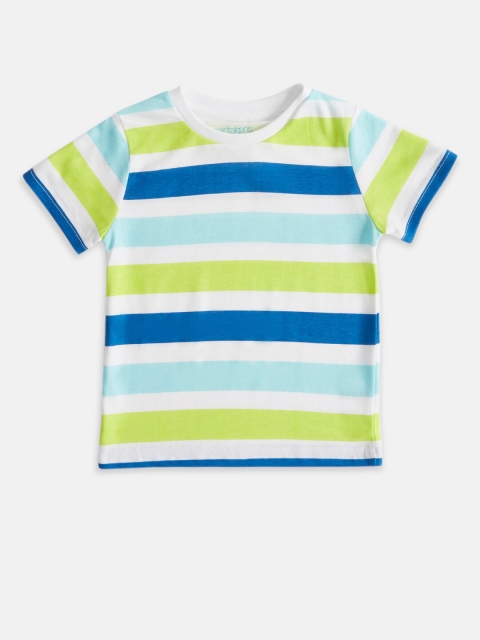 

Pantaloons Baby Boys Yellow Striped Pockets T-shirt