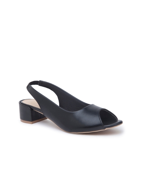 

Sole To Soul Black Work Block Peep Toes