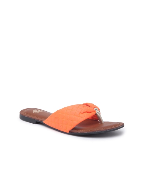 

Sole To Soul Women Orange Open Toe Flats