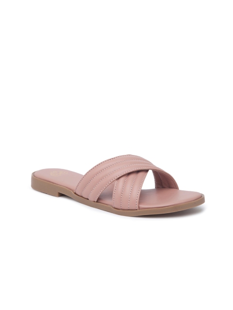 

Sole To Soul Women Pink Open Toe Flats