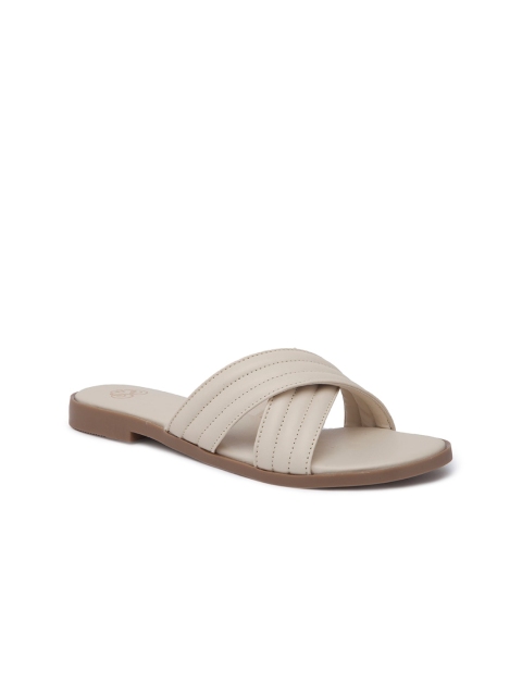 

Sole To Soul Women Beige Open Toe Flats