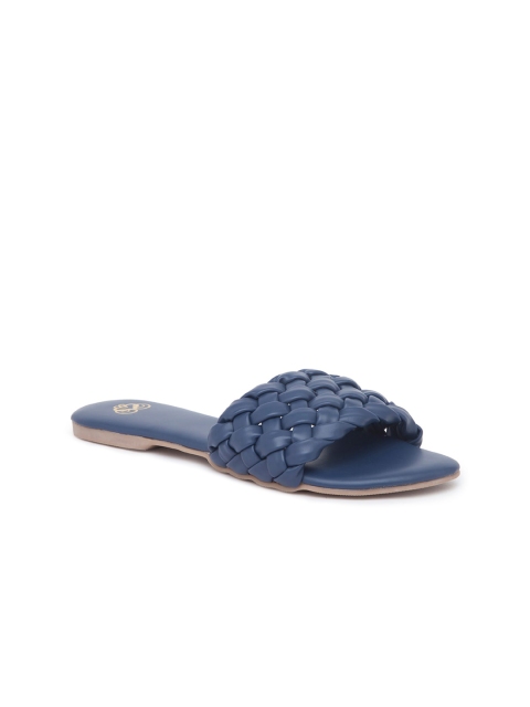 

Sole To Soul Women Blue Open Toe Flats
