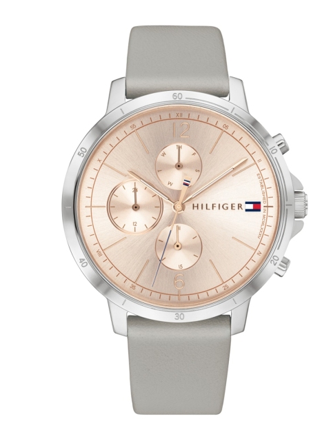 

Tommy Hilfiger Women Gold Leather Straps Analogue Multi Function Watch TH1782191W
