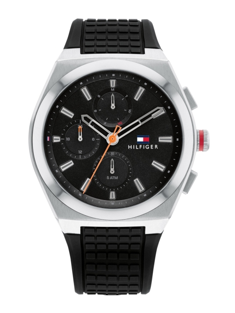 

Tommy Hilfiger Men Black Dial & Black Straps Analogue Multi Function Watch TH1791898W