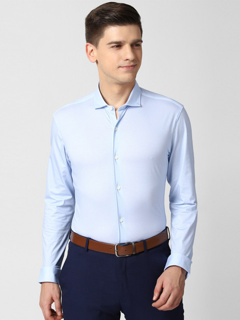 

Peter England Men Blue Slim Fit Opaque Formal Shirt
