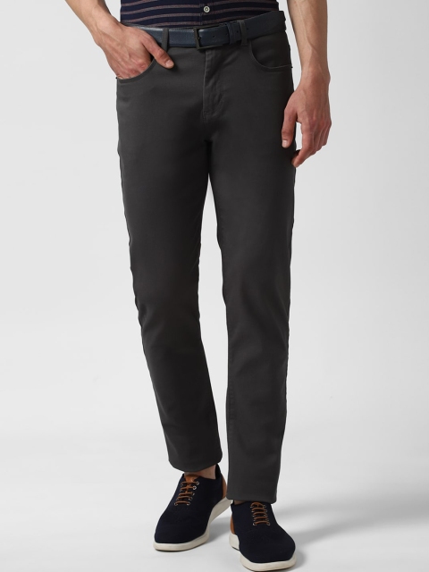 

Peter England Casuals Men Grey Slim Fit Trousers
