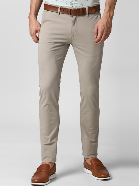 

Peter England Casuals Men Grey Slim Fit Trousers