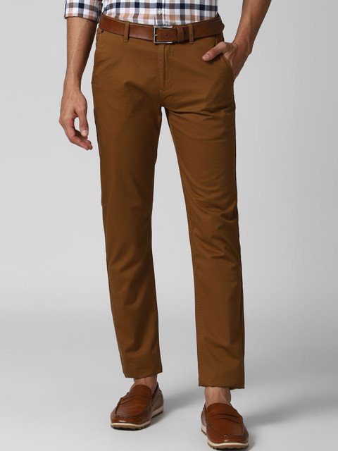 

Peter England Casuals Men Brown Slim Fit Trousers