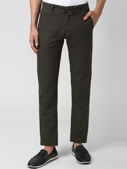 

Peter England Casuals Men Brown Slim Fit Trousers