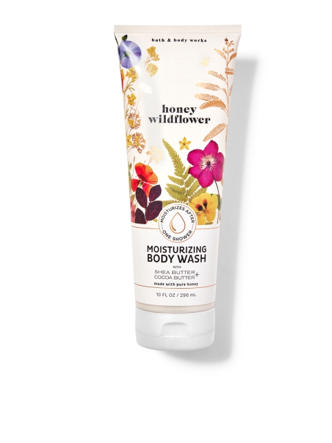 

Bath & Body Works Honey Wildflower Moisturizing Body Wash with Shea Butter 296 ml, White